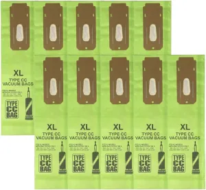 10 Packs Type CC Upright Vacuum Cleaner Replacement Bags Compatible with Oreck XL XL2 XL7 XL21,Elevate,XL Commercial,XL2100rhs,U2000r1,U2000rb1,XL Classic,XL Silver,XL Gold etc.