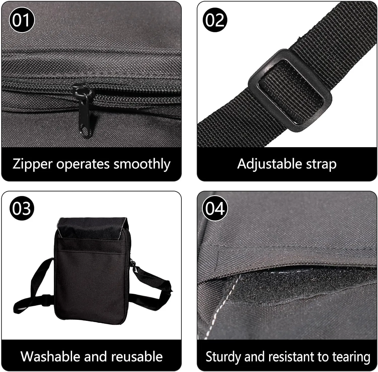 10 Pcs Sublimation Bags Blanks Sublimation Sport Bag Sublimation Shoulder Bag Sublimation Crossbody Bag DIY Sublimation Bags for Adults Children Father's Day Gifts