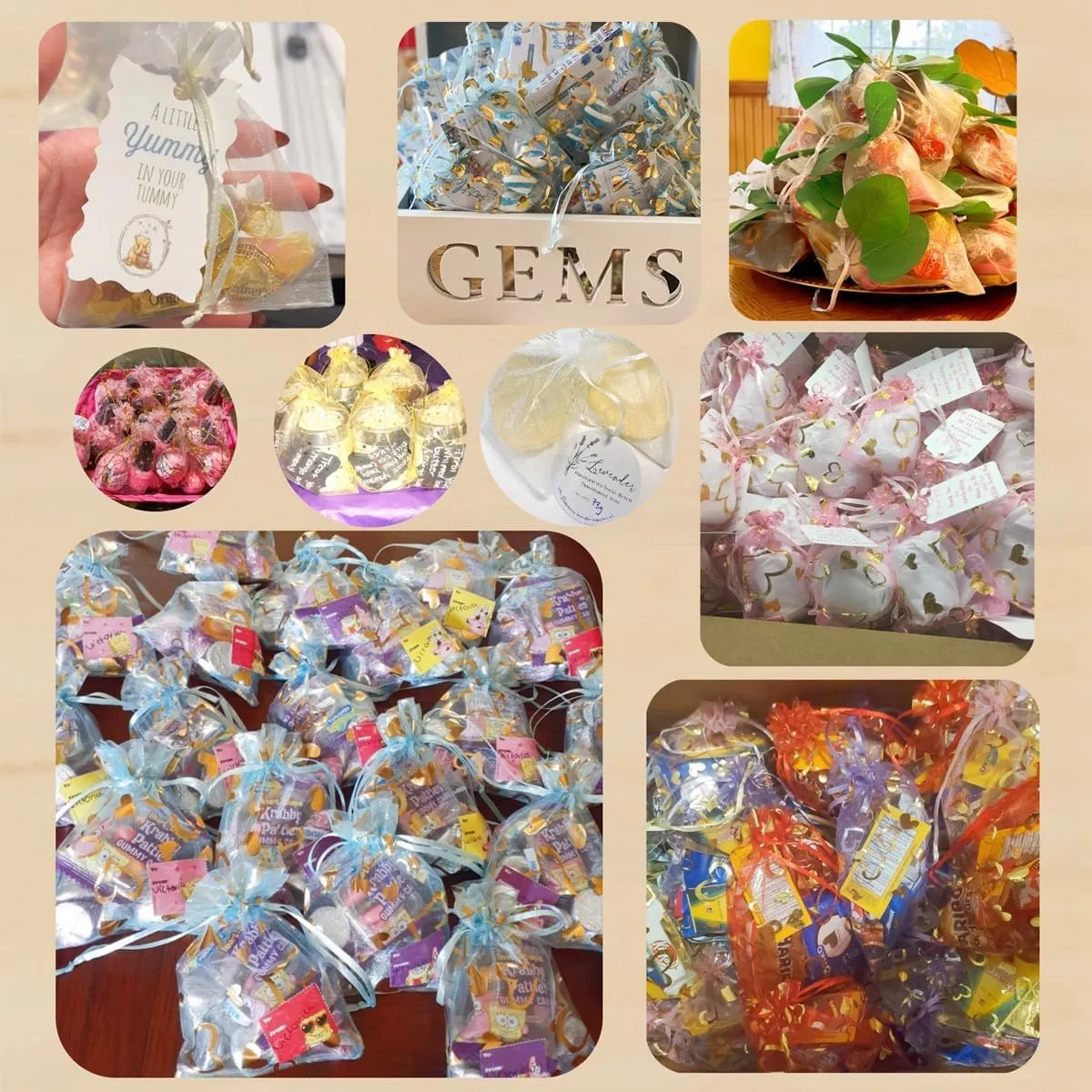 100 pcs 3.5 x 4.7 Inch Flower Heart Organza Jewelry Gift Pouch Candy Pouch Drawstring Wedding Favor Bags X92 (gold gold heart)
