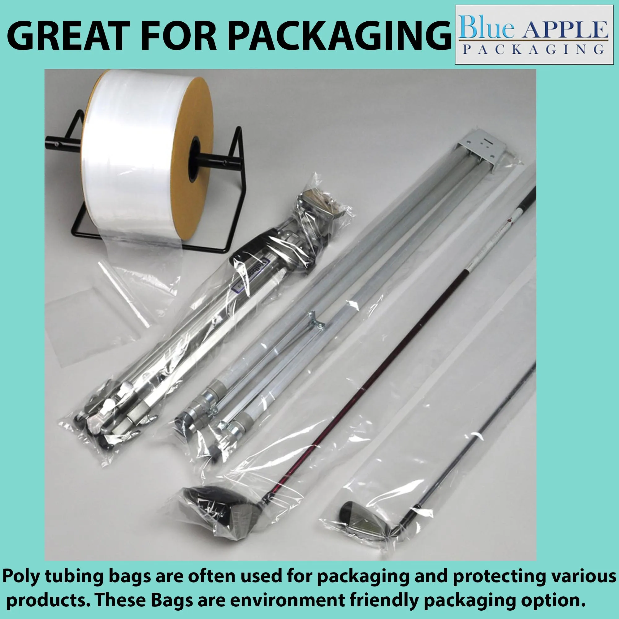 1.5 inch x 1075ft Poly Tubing Roll 4 Mil LDPE Low Density