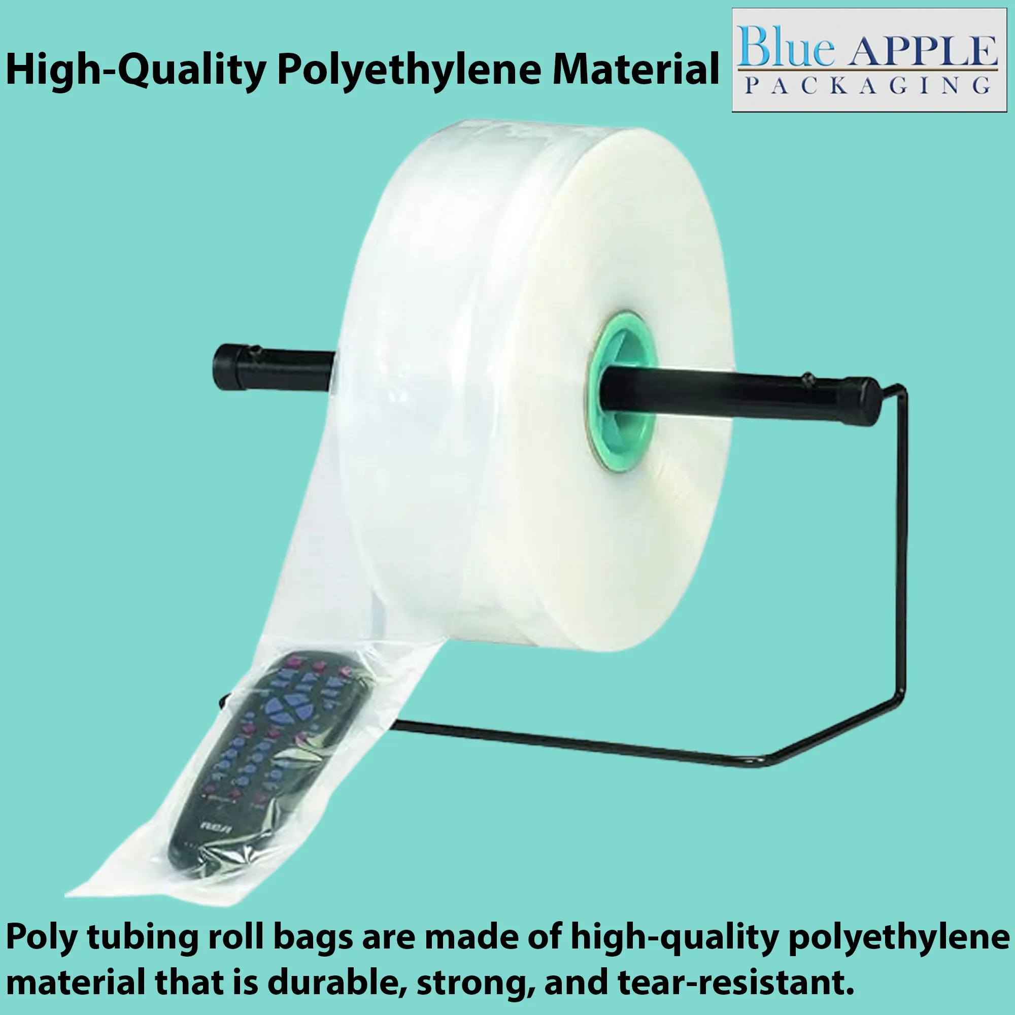 1.5 inch x 1075ft Poly Tubing Roll 4 Mil LDPE Low Density