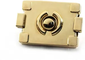 1pcs Metal Push Lock Rectangle Switch Lock Closure Parts for DIY Handbag Shoulder Bag Purse Hardware Accessories