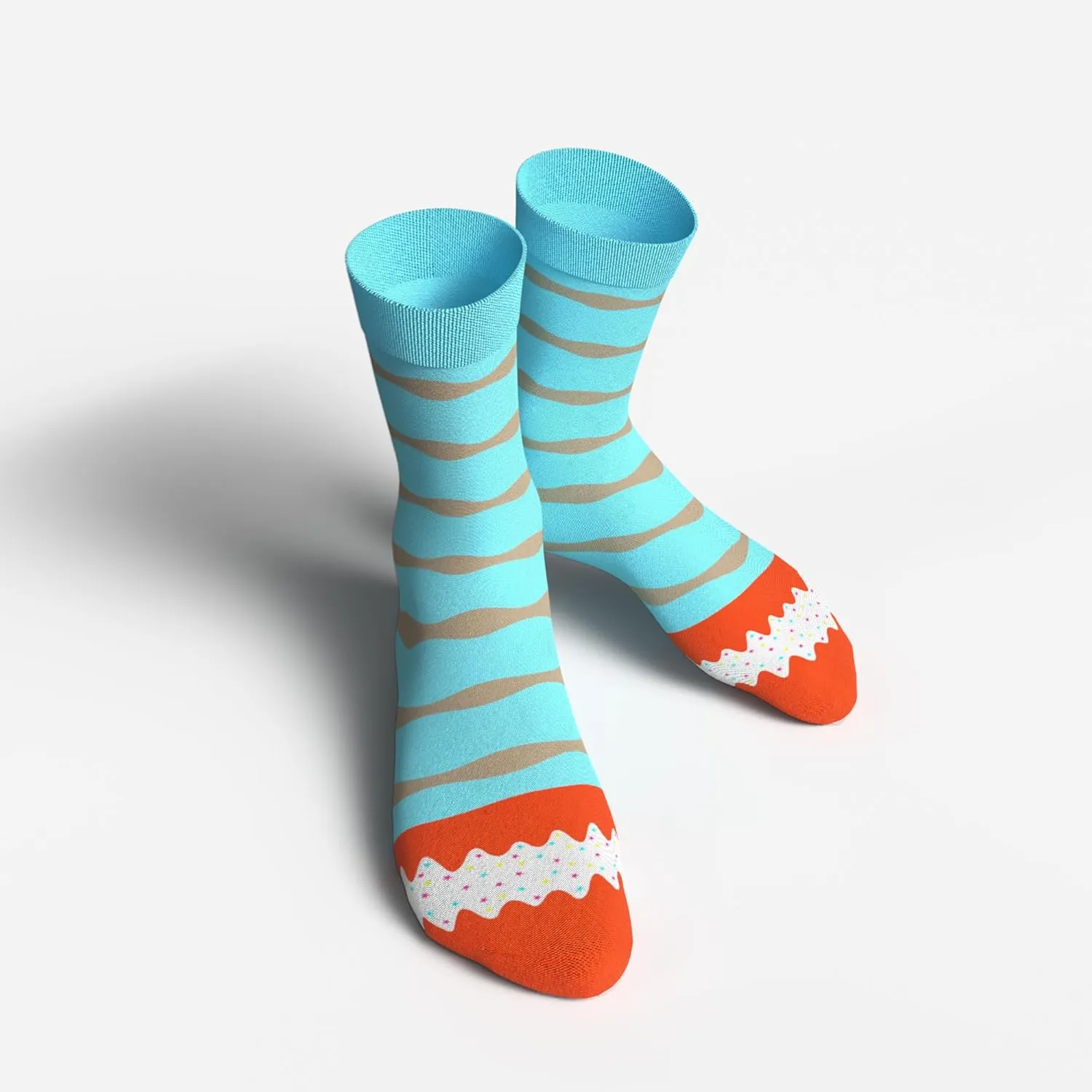 1SOCK2SOCK Women's Donut Crew Cotton Fun Socks, Cute Multipack Gift Box for Women