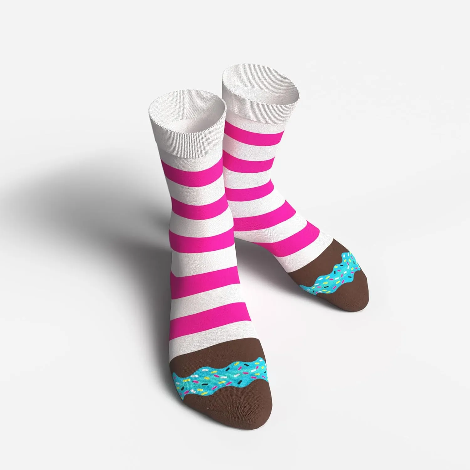 1SOCK2SOCK Women's Donut Crew Cotton Fun Socks, Cute Multipack Gift Box for Women