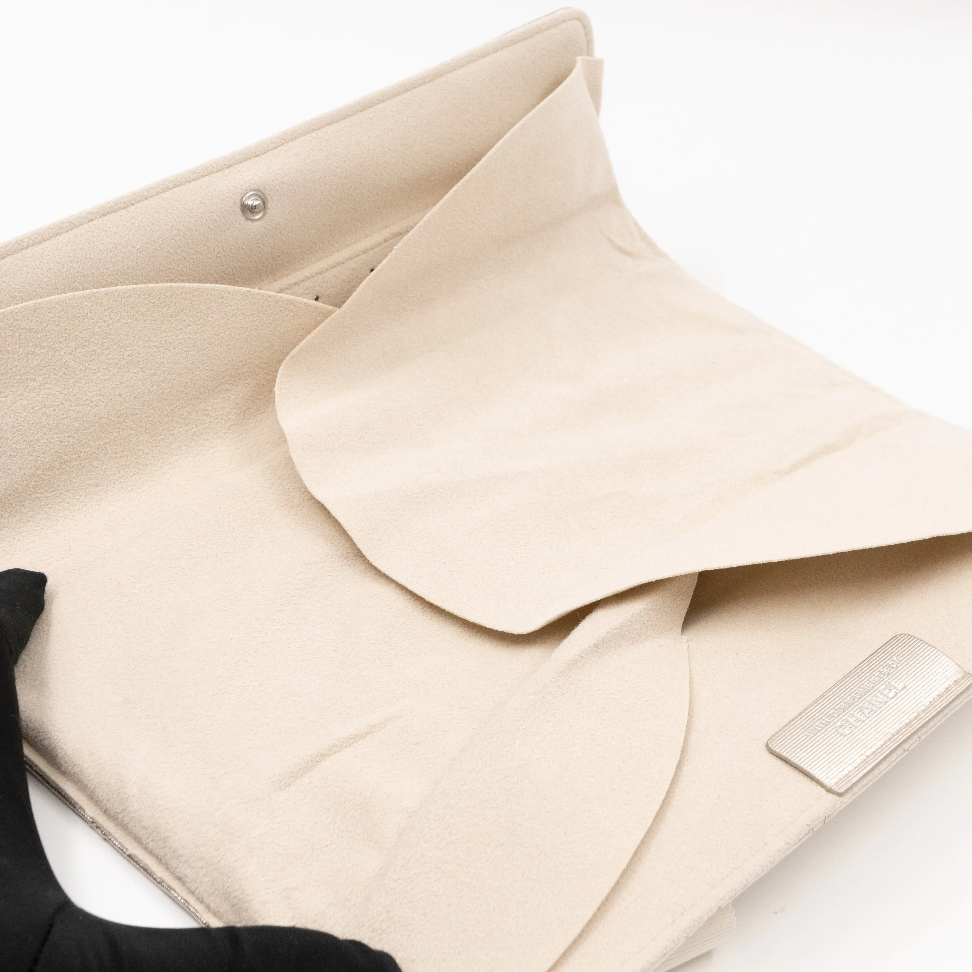 2.55 Jewelry Case Clutch Silver