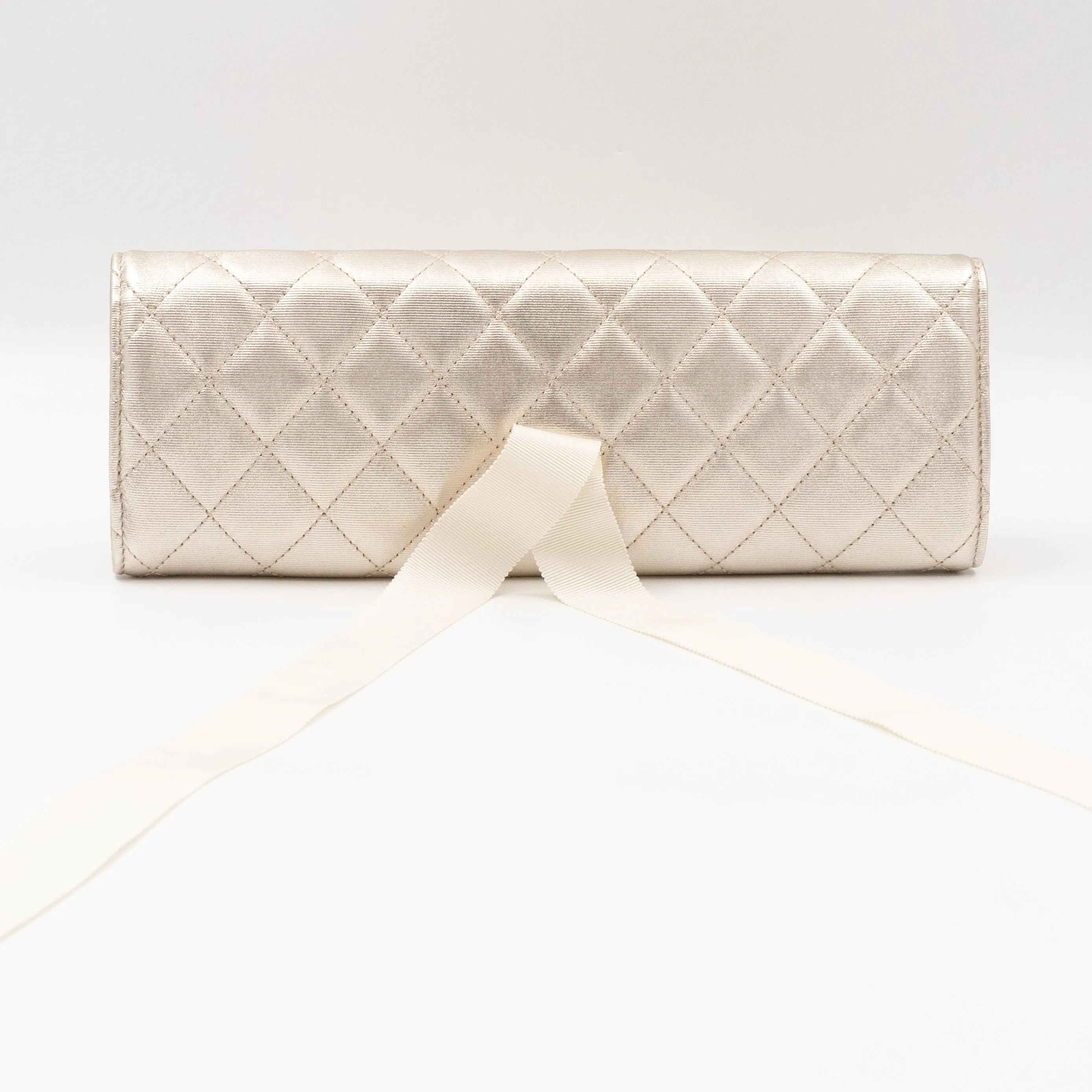 2.55 Jewelry Case Clutch Silver