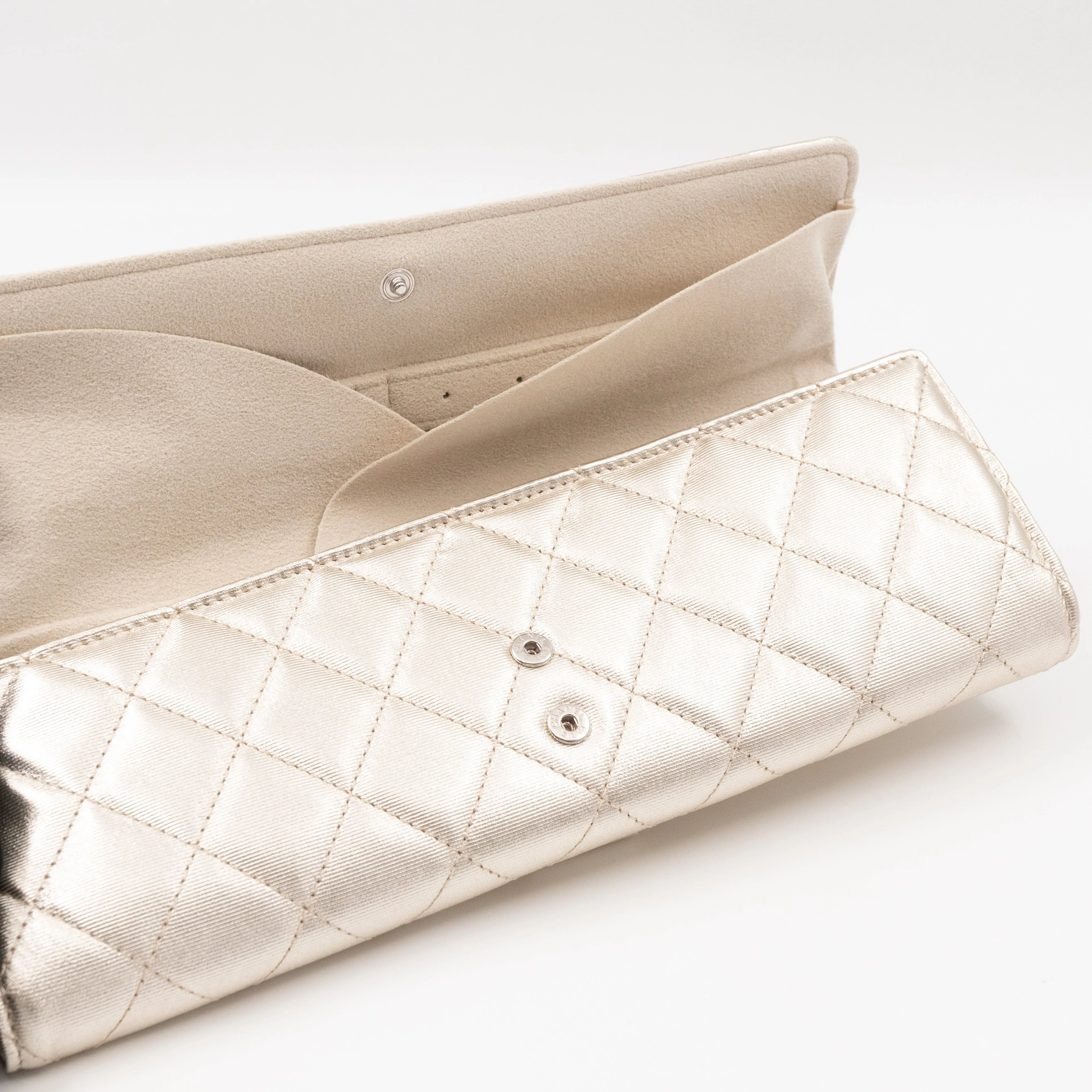 2.55 Jewelry Case Clutch Silver