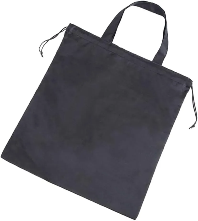 2pcs Portable Drawstring Shopping Pouch Durable Polyester Folding Storage Bag for Home and Outdoor Use Dirt Resistant Design for Convenient Carrying