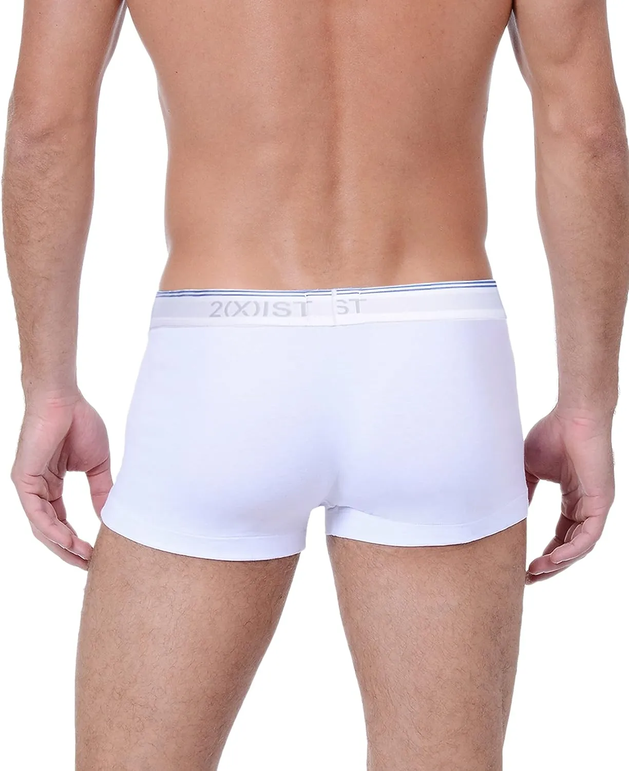 2(X)IST mens Cotton Stretch No Show Trunk 3-pack
