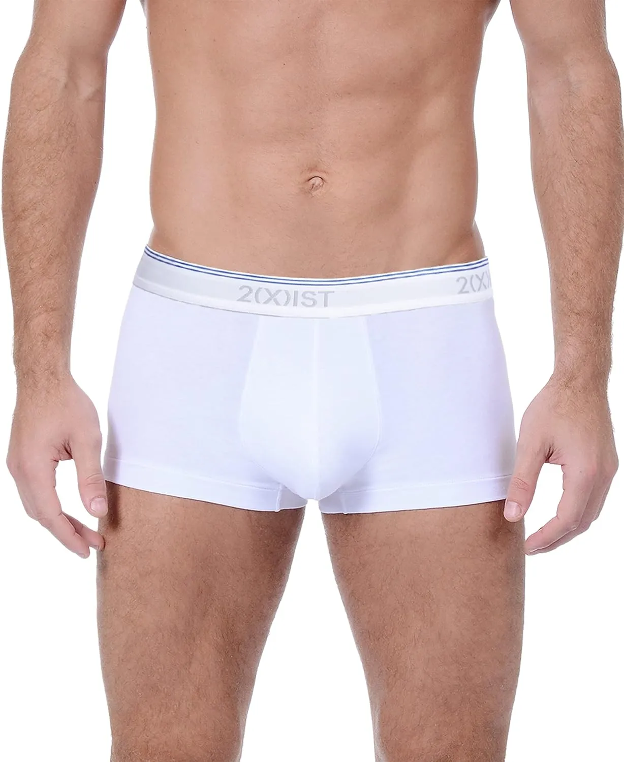 2(X)IST mens Cotton Stretch No Show Trunk 3-pack
