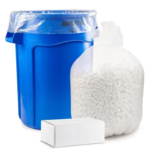 33-39 Gallon 14 Mic Clear Trash Bags