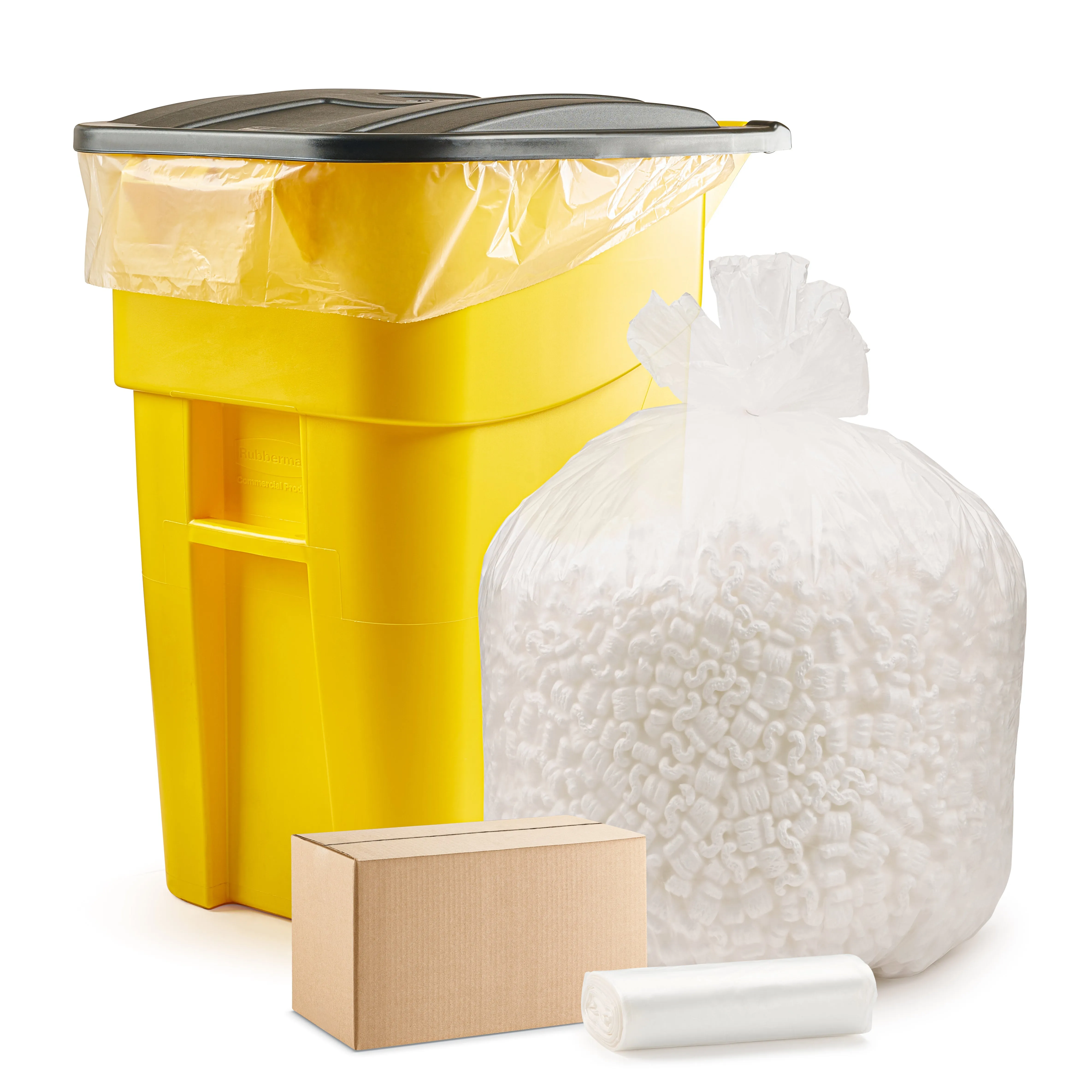 33-39 Gallon 14 Mic Clear Trash Bags