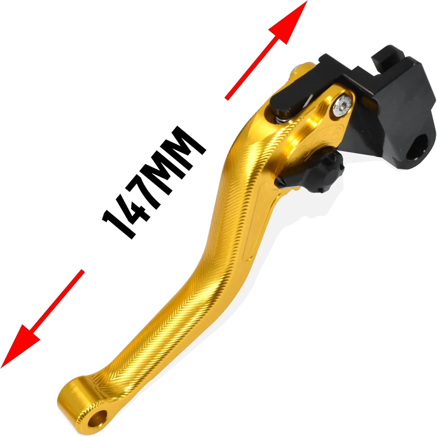 3D Fishbone Pattern Short Brake Clutch Lever for MV Agusta Brutale 1000 RR/RS/Rush 2020-2021, CNC Aluminum Alloy Made (Green)