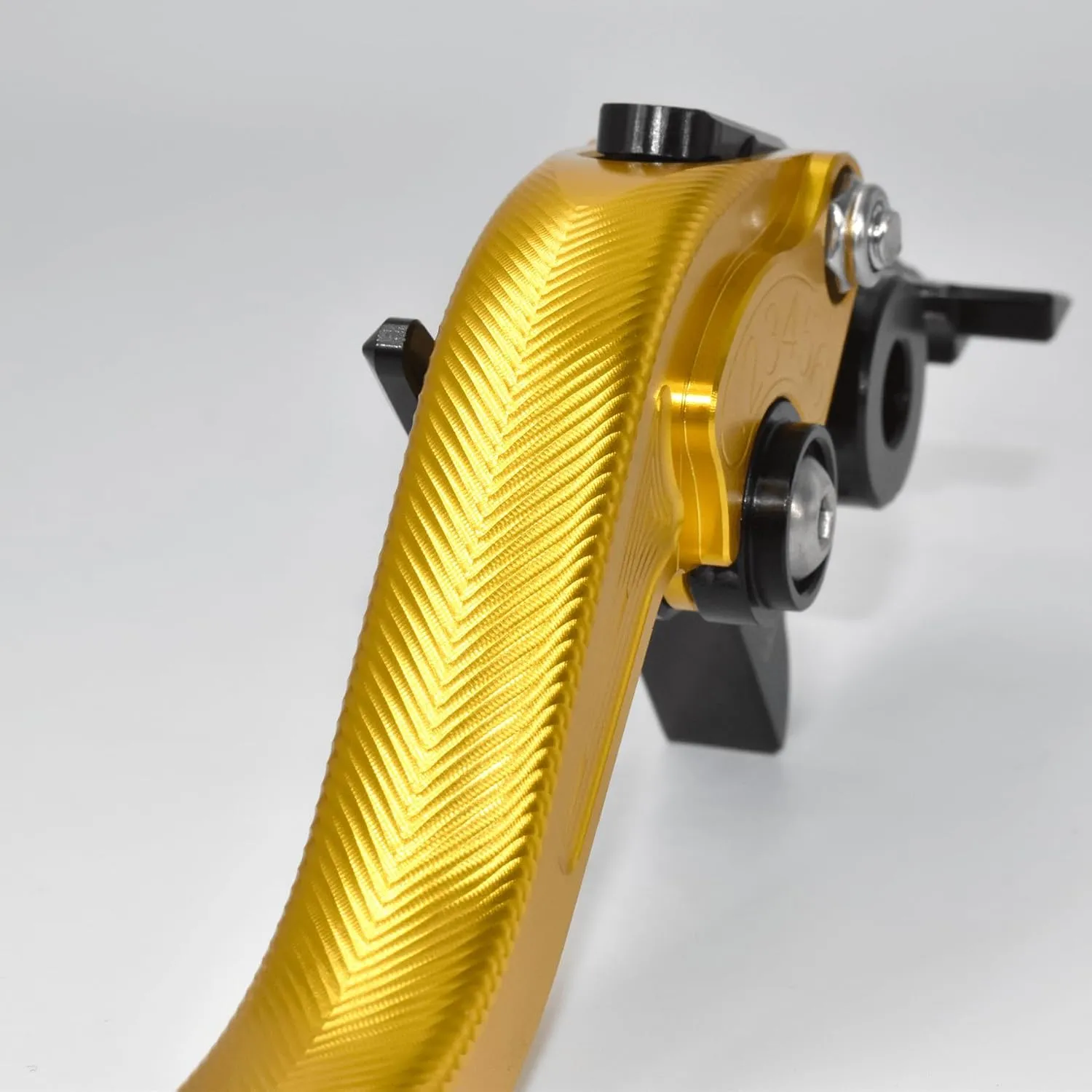3D Fishbone Pattern Short Brake Clutch Lever for MV Agusta Brutale 1000 RR/RS/Rush 2020-2021, CNC Aluminum Alloy Made (Orange)