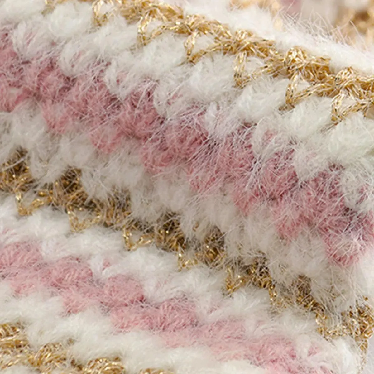 50g/Ball Colorful Gold Silver Wool Cotton Metallic Yarn Skein Crochet Thread Glitter Hand-Woven Craft Bag
