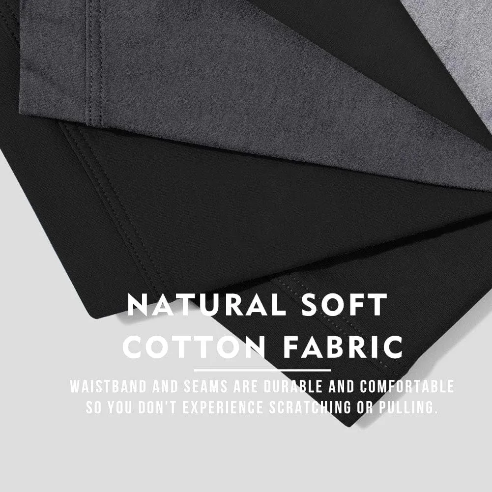 5Mayi Men's Underwear Boxer Briefs Cotton Regular Long Mens Boxer Briefs Underwear Men Pack S M L XL XXL