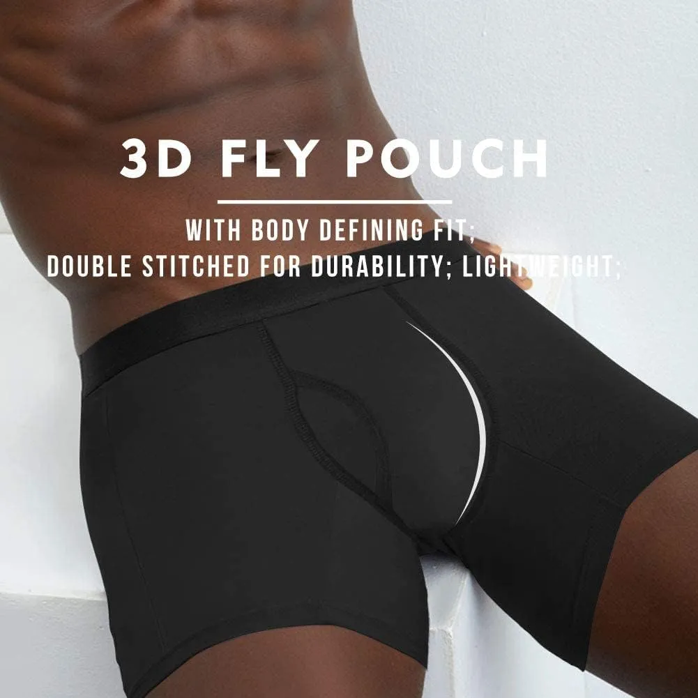 5Mayi Men's Underwear Boxer Briefs Cotton Regular Long Mens Boxer Briefs Underwear Men Pack S M L XL XXL