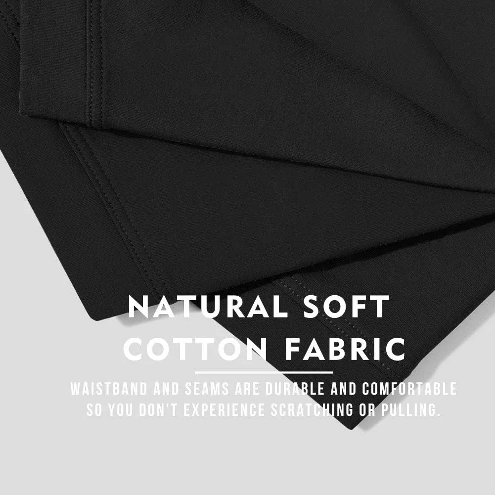 5Mayi Men's Underwear Boxer Briefs Cotton Regular Long Mens Boxer Briefs Underwear Men Pack S M L XL XXL
