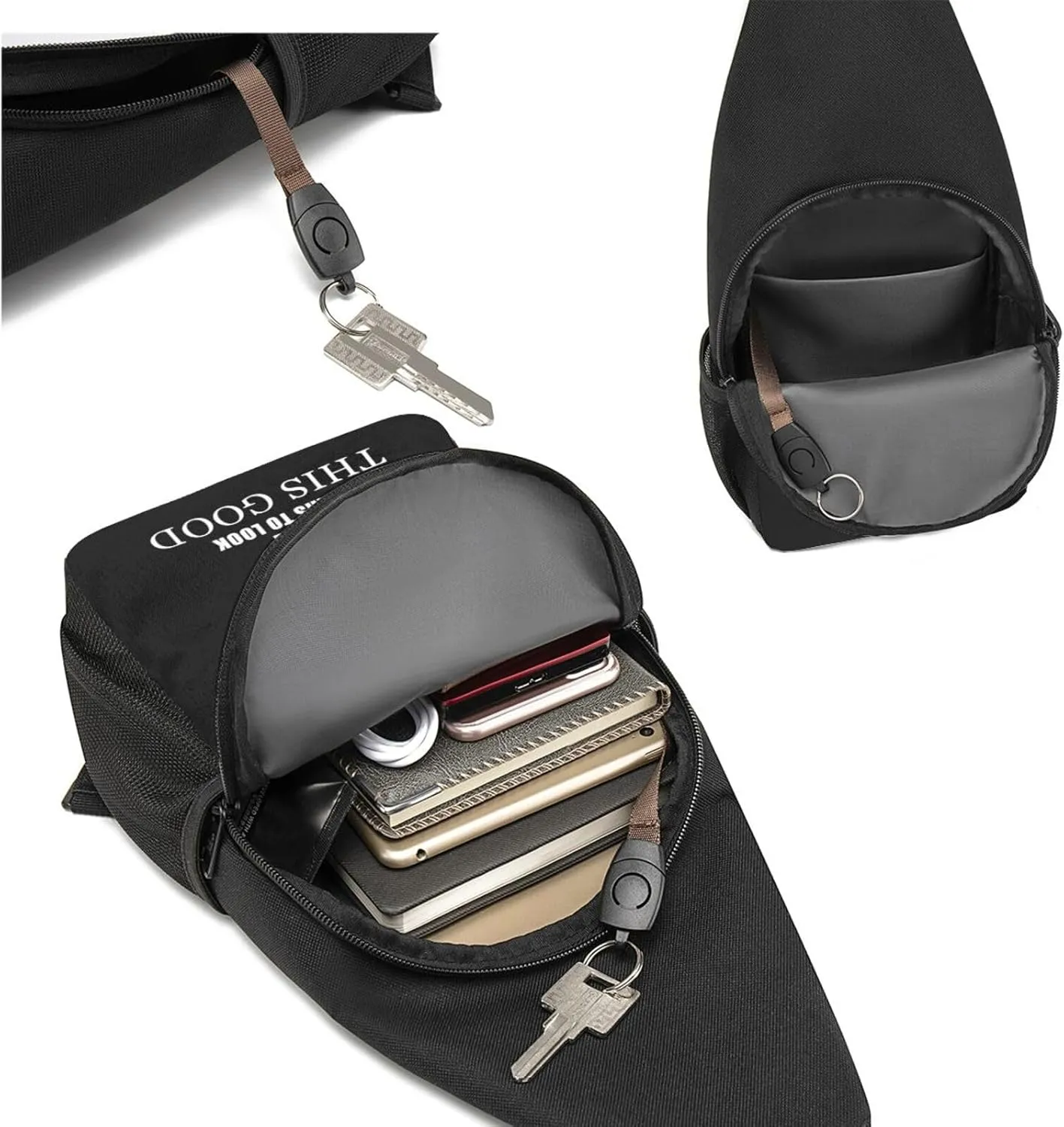 65 Years Old Birthday Chest Pack Leisure Shoulder Crossbody Chest Bag
