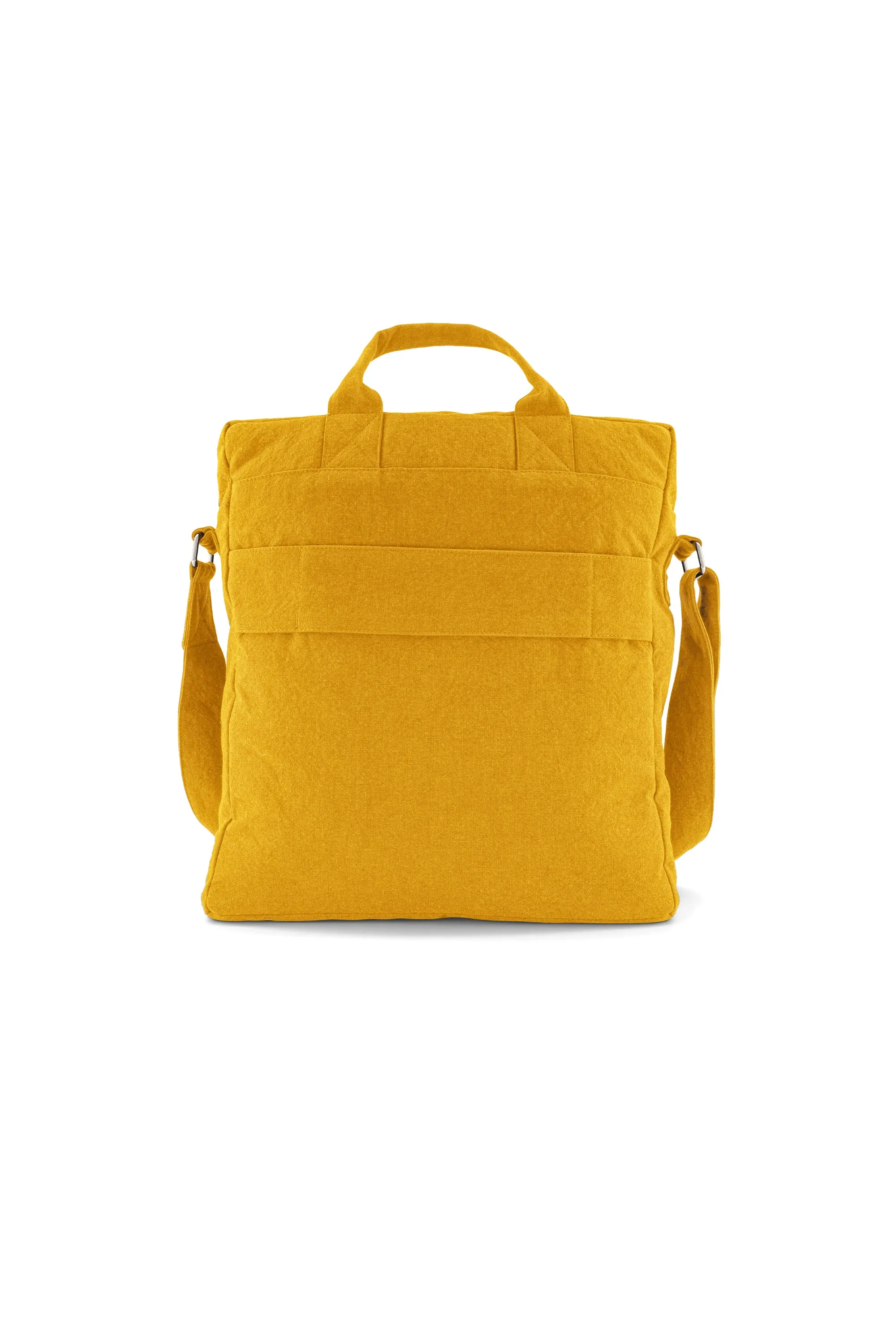 Achille the new city bag - Recycled cotton Mustard