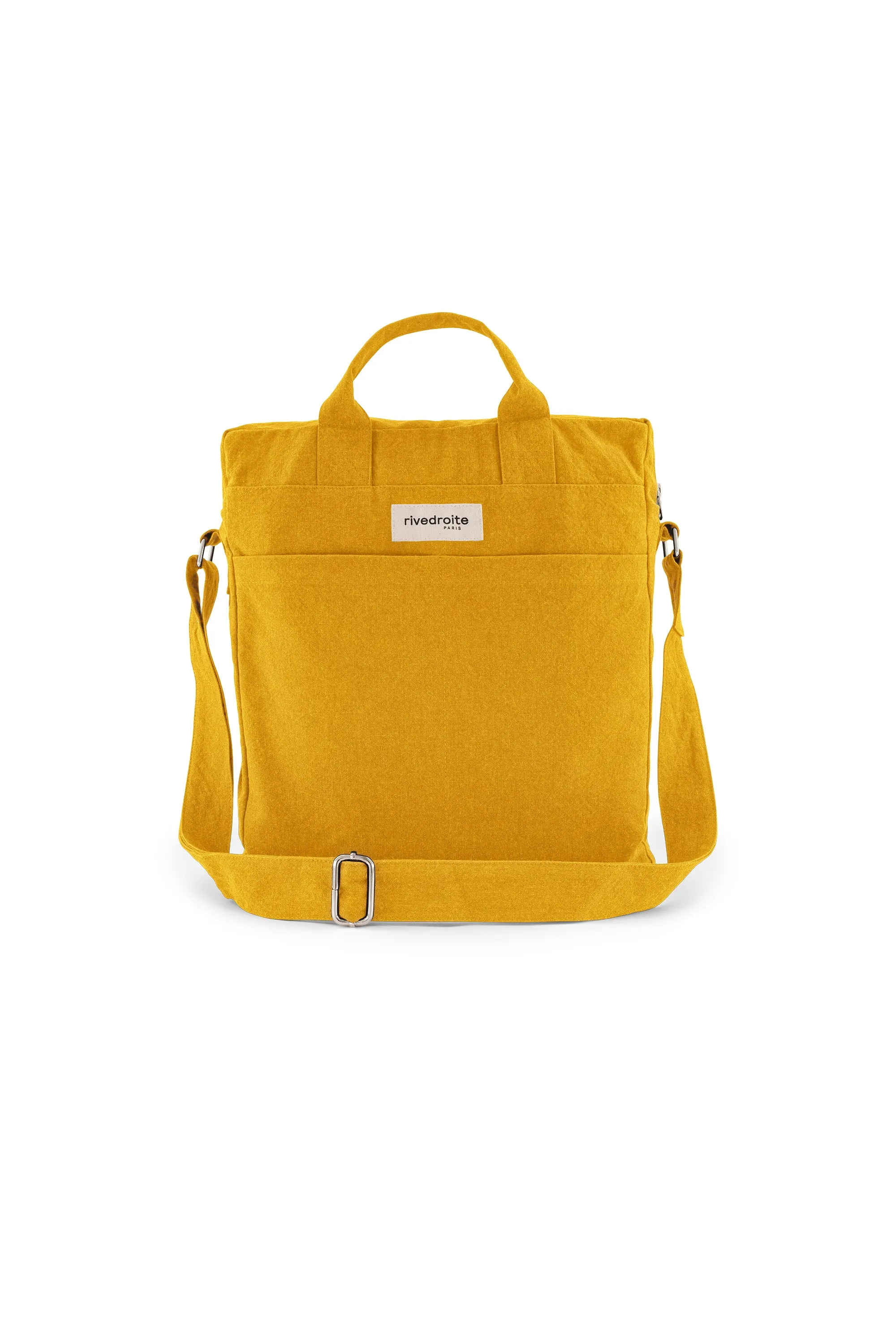 Achille the new city bag - Recycled cotton Mustard