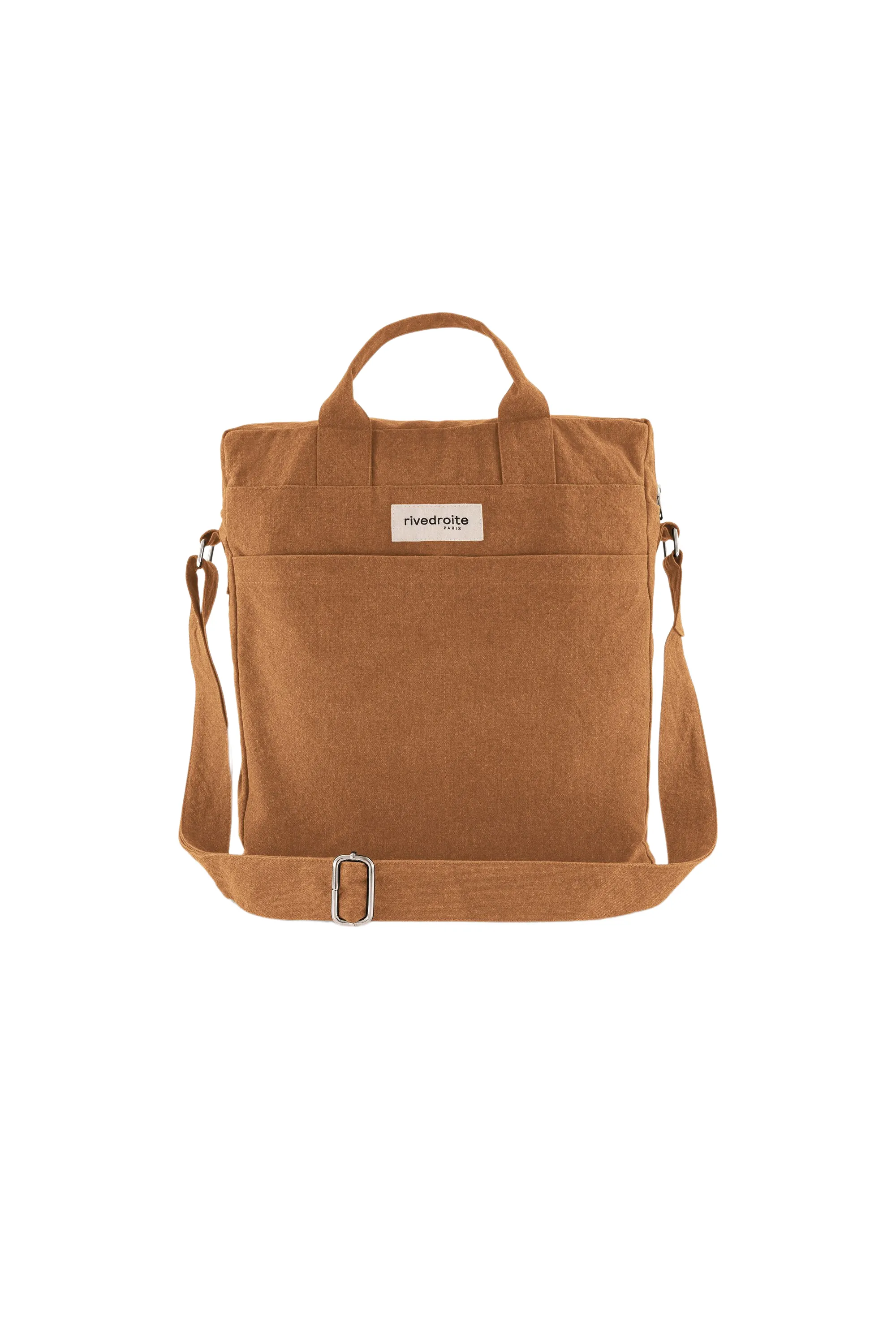 Achille the new city bag - Recycled cotton Tobacco