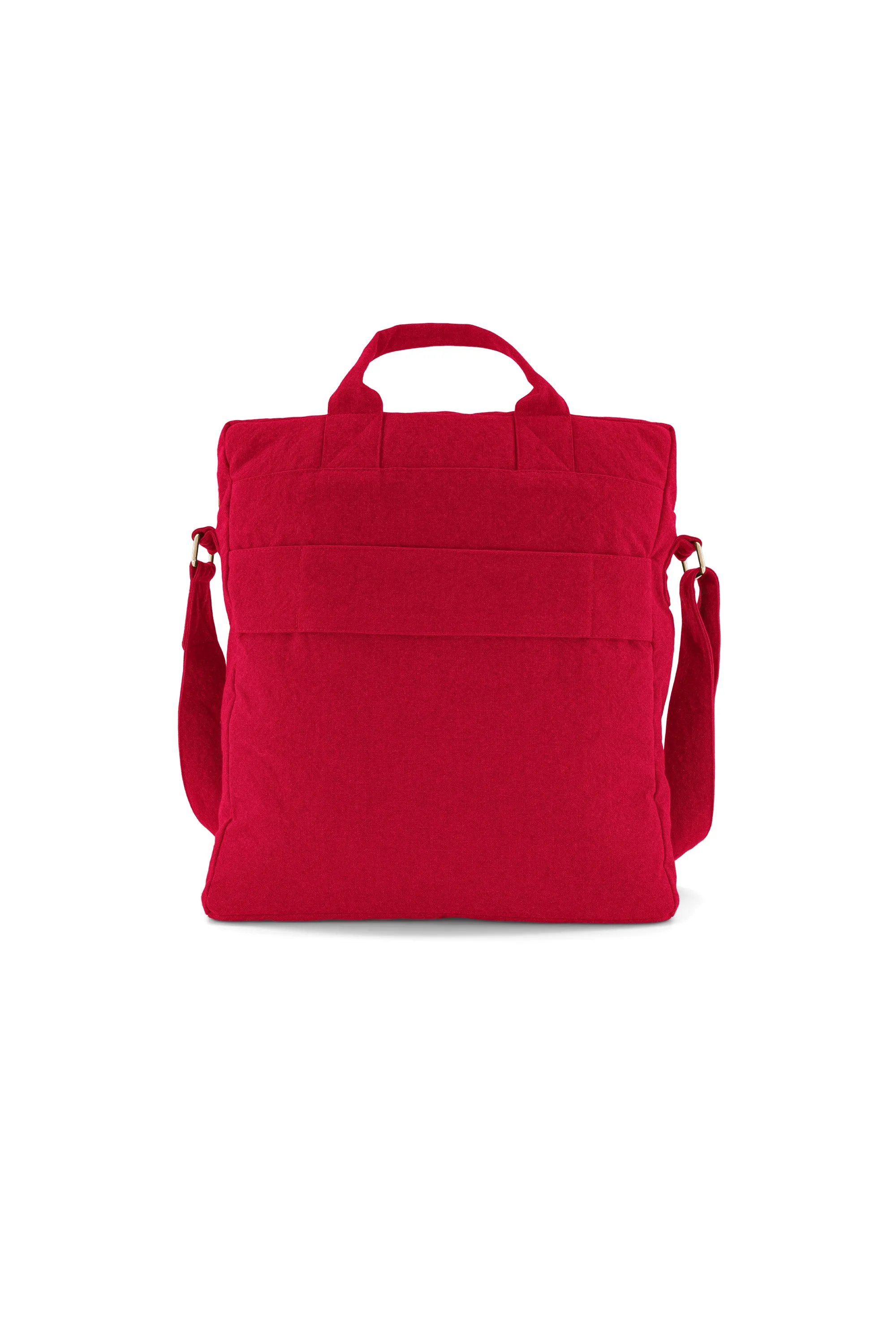 Achille the new city bag - Recycled cotton Vibrant Red