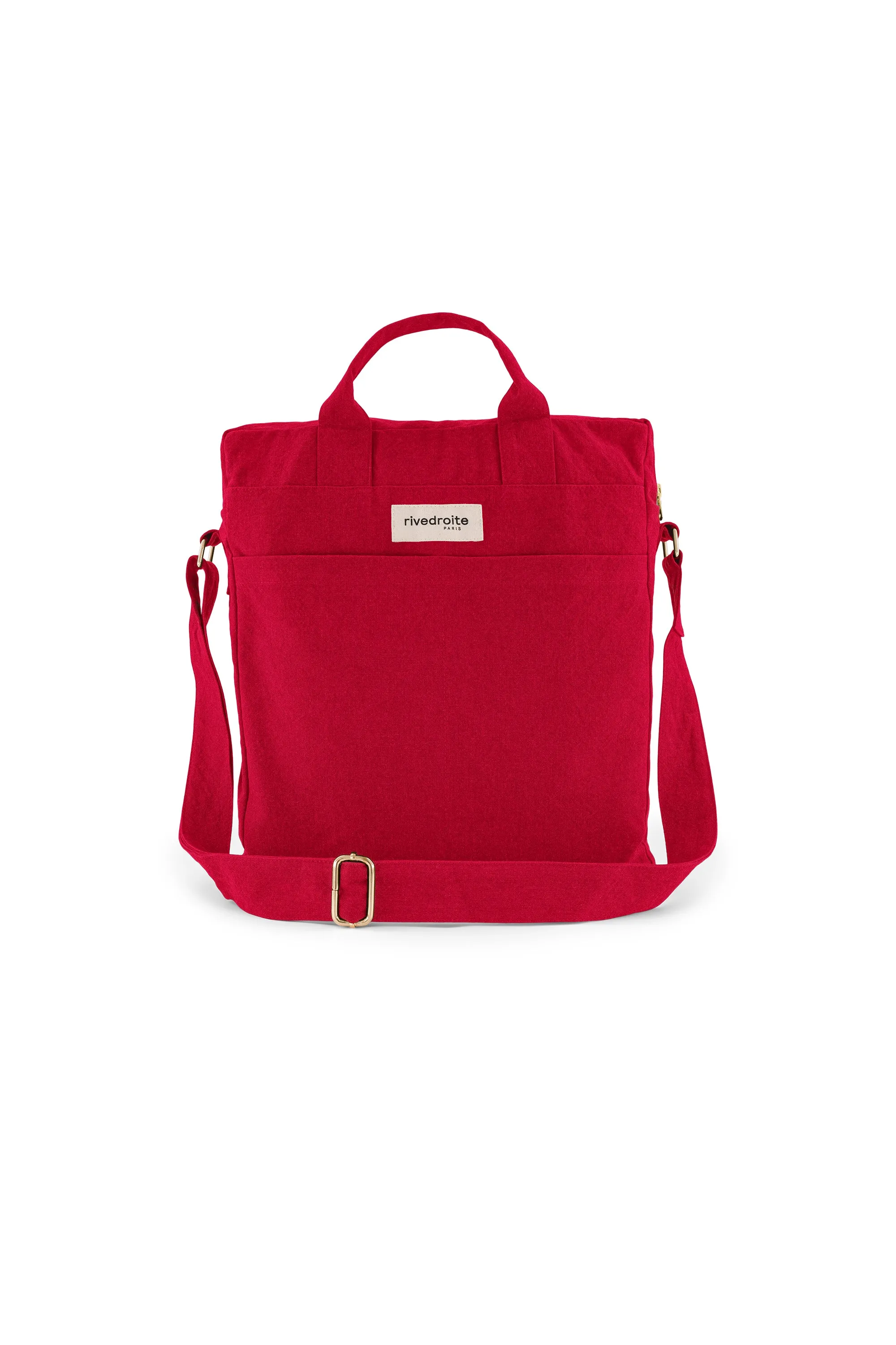 Achille the new city bag - Recycled cotton Vibrant Red