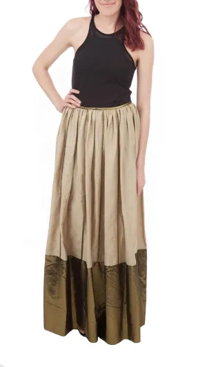 Addition Maxi Length Skirt, Khaki/Gold, 6