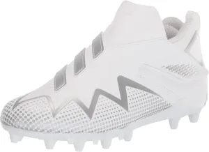 adidas Freak Spark-Team Football Shoes_Legacy, White/Silver Metallic/White, 4 US Unisex Big Kid