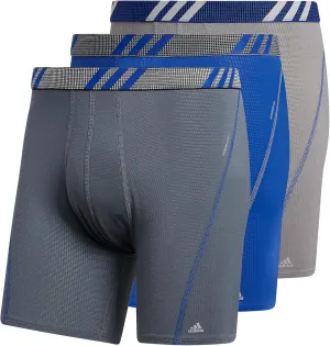 adidas Men's Stretch Cotton Boxer Brief Underwear (3-Pack) -2020