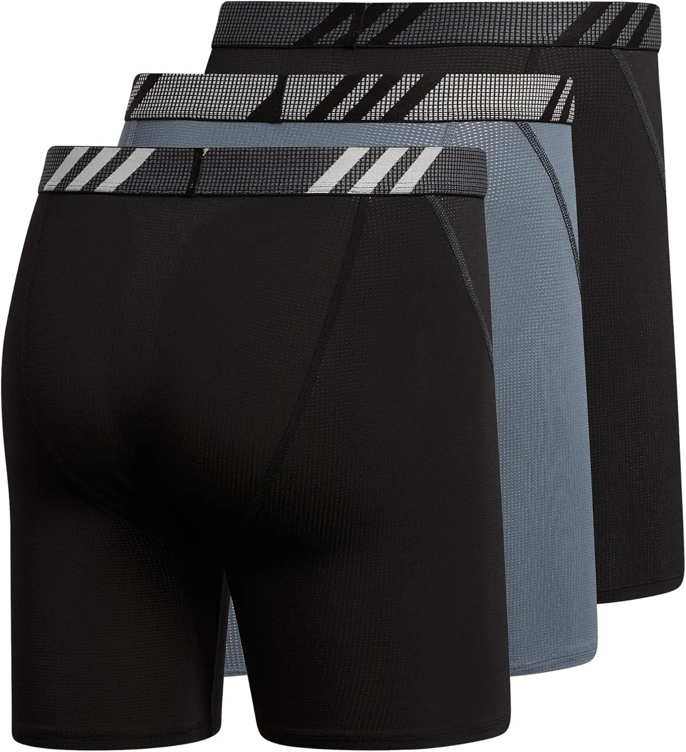 adidas Men's Stretch Cotton Boxer Brief Underwear (3-Pack) -2020