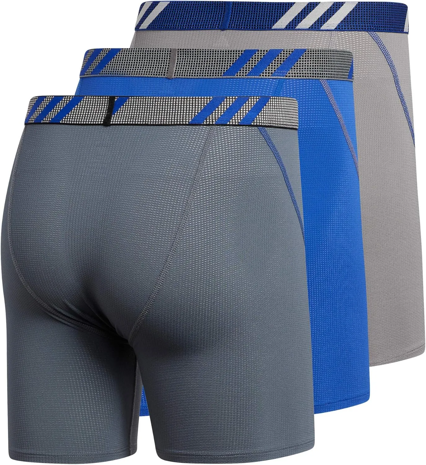 adidas Men's Stretch Cotton Boxer Brief Underwear (3-Pack) -2020