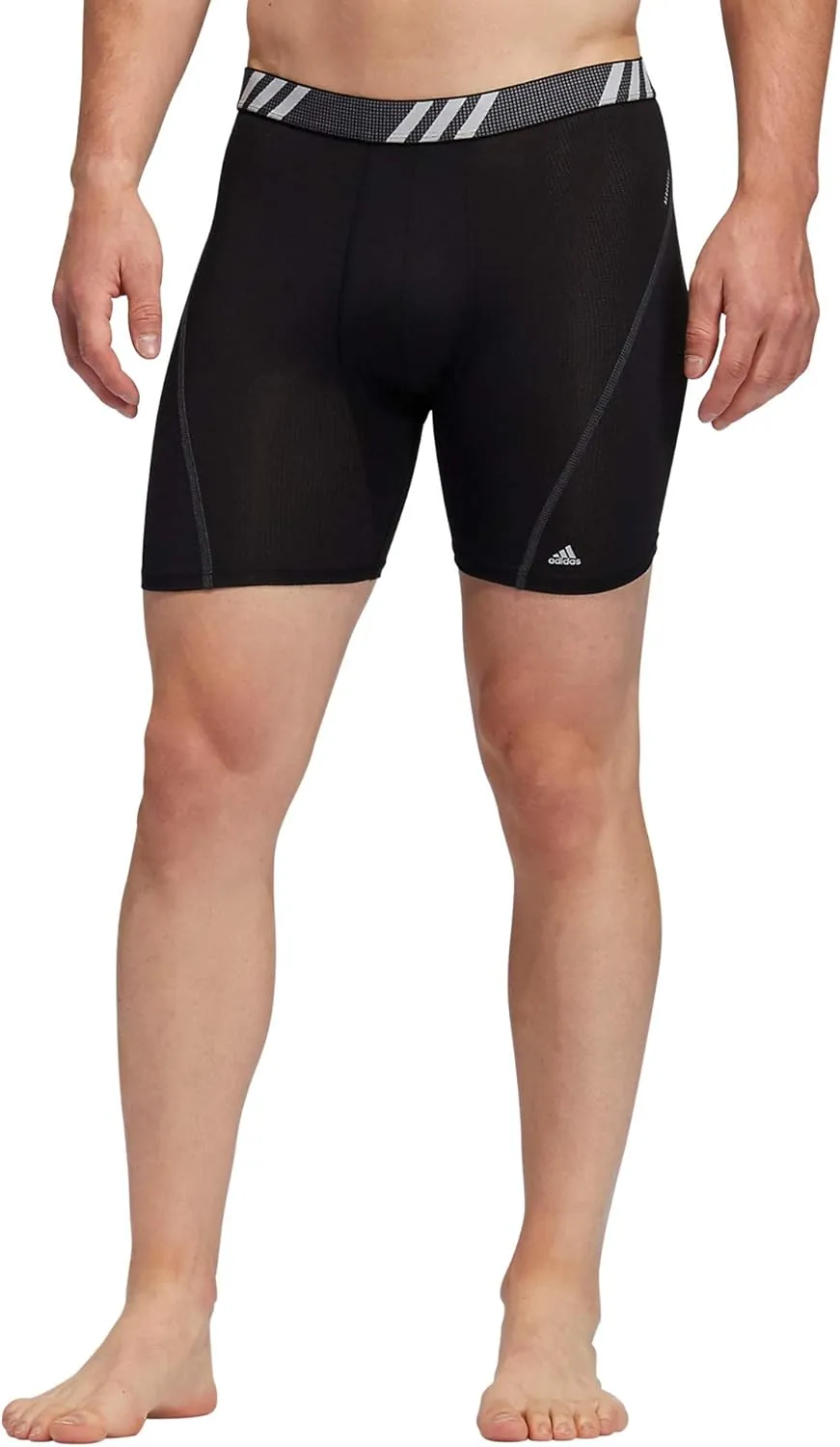 adidas Men's Stretch Cotton Boxer Brief Underwear (3-Pack) -2020