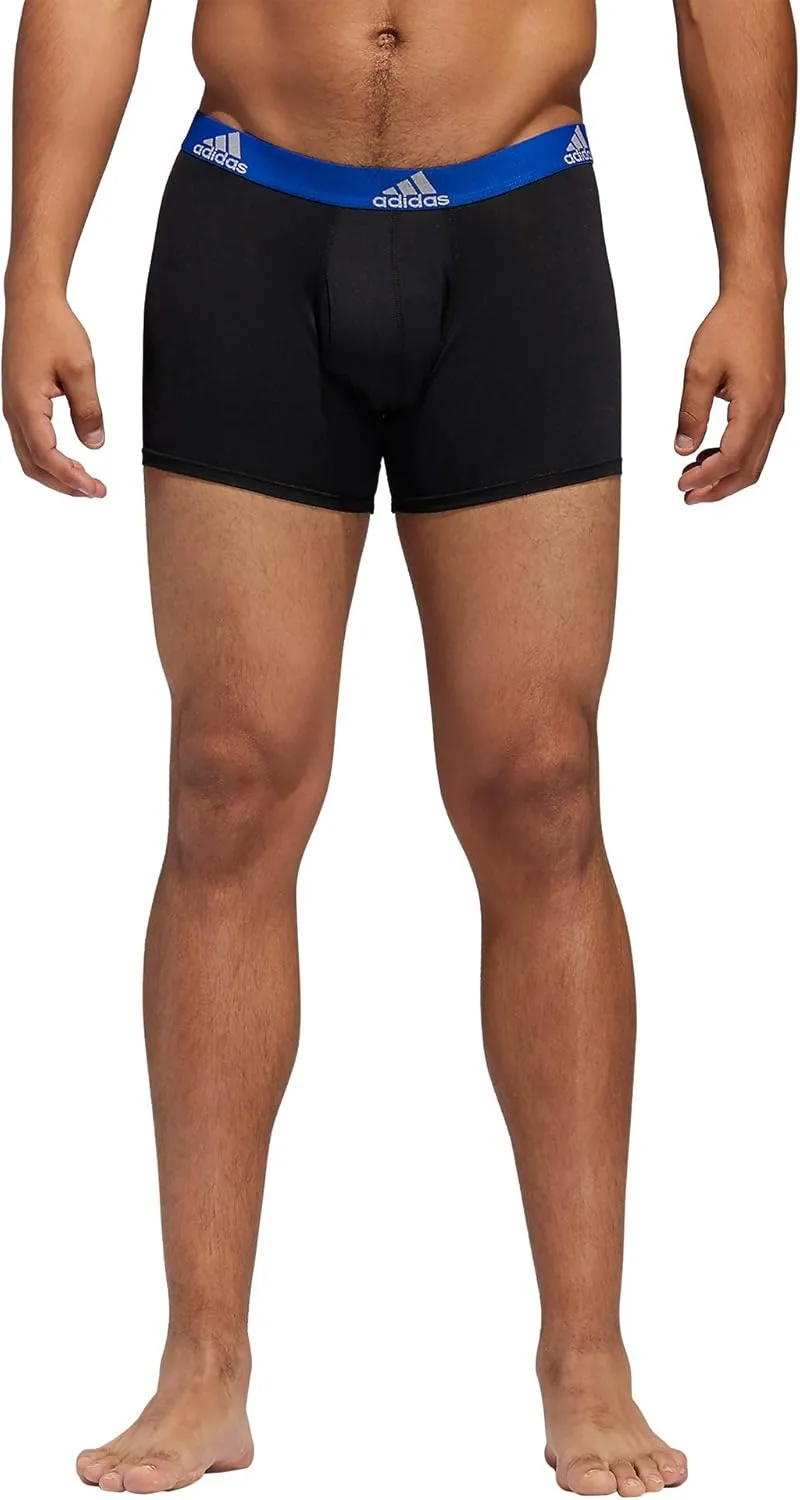 adidas Men's Stretch Cotton Boxer Brief Underwear (3-Pack) -2020