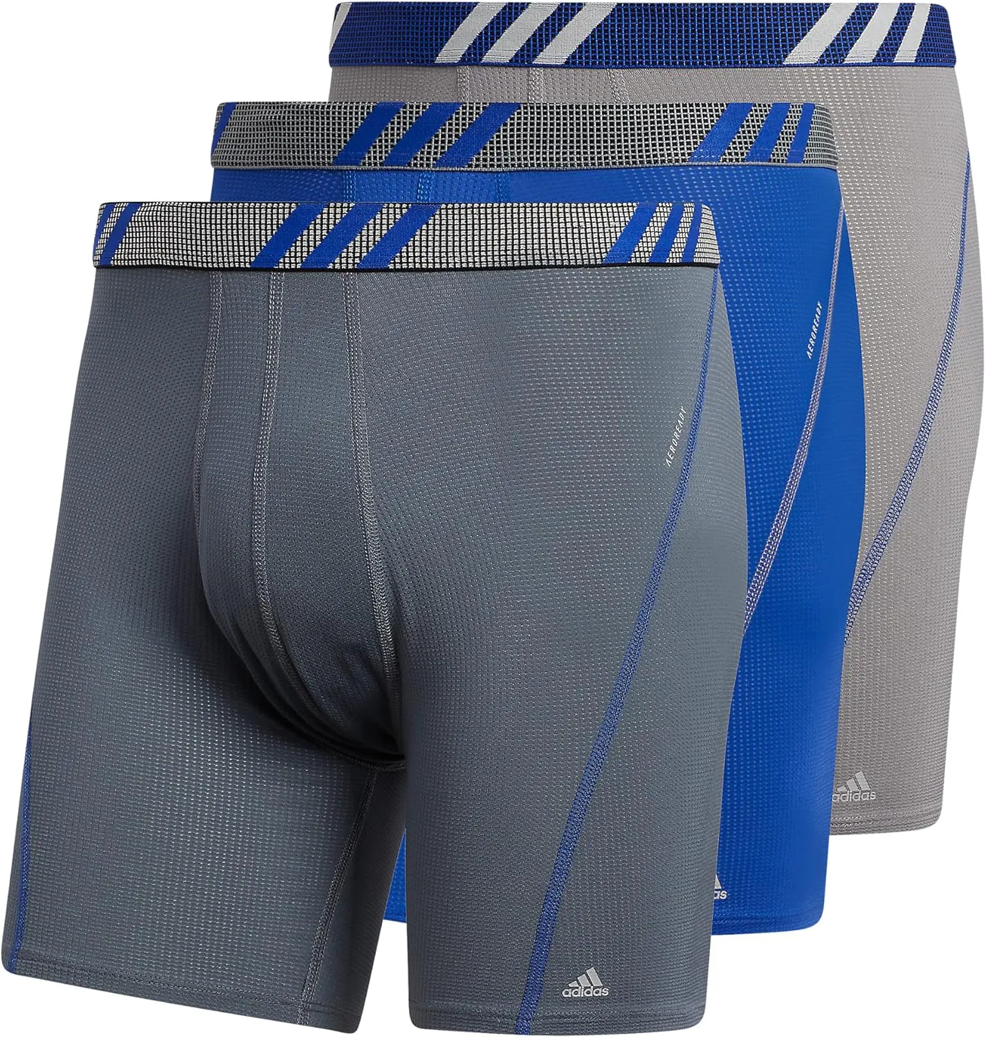 adidas Men's Stretch Cotton Boxer Brief Underwear (3-Pack) -2020