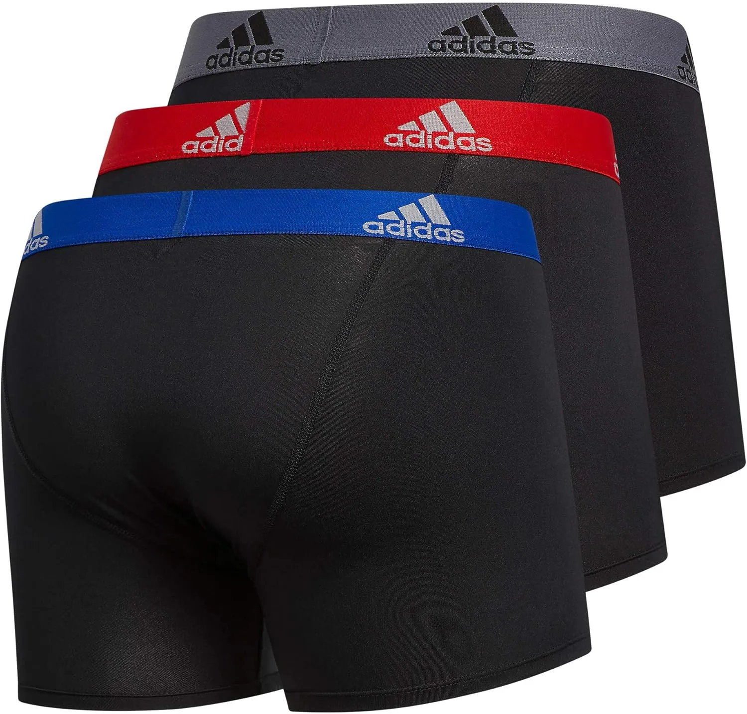 adidas Men's Stretch Cotton Boxer Brief Underwear (3-Pack) -2020