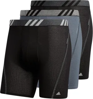 adidas Men's Stretch Cotton Boxer Brief Underwear (3-Pack) -2020