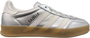 Adidas Originals Gazelle Indoor Mens Sneaker (White Silver Metallic, 5.5)