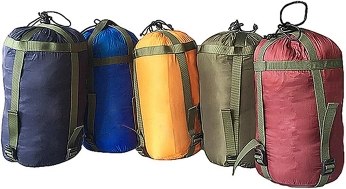 AISHANBAIHUODIAN Fit for Outdoor Sleeping Bag Compression Sack Clothing Sundries Drawstring Storage Pouch Camping Equipment(D)