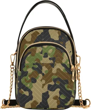 ALAZA Chain Crossbody Bags for Women Quilted Shoulder Crossbody Handbags Travel Cross Body Cell Phone Purses Bags