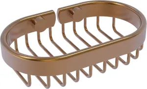 Allied Brass BSK-150LA-BBR Oval Soap Shower Basket, Brushed Bronze