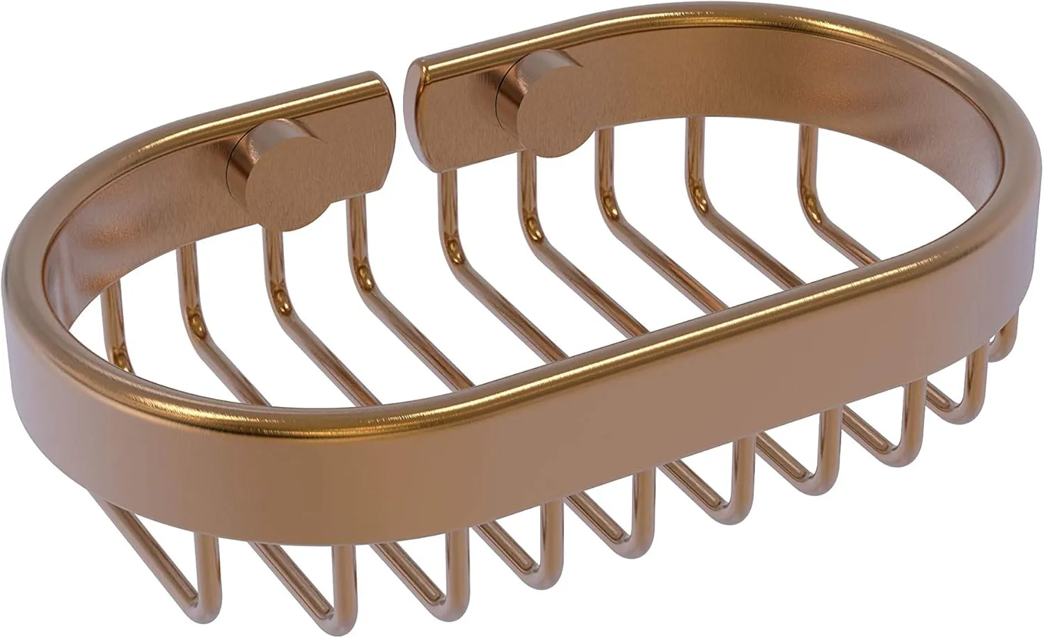 Allied Brass BSK-150LA-BBR Oval Soap Shower Basket, Brushed Bronze