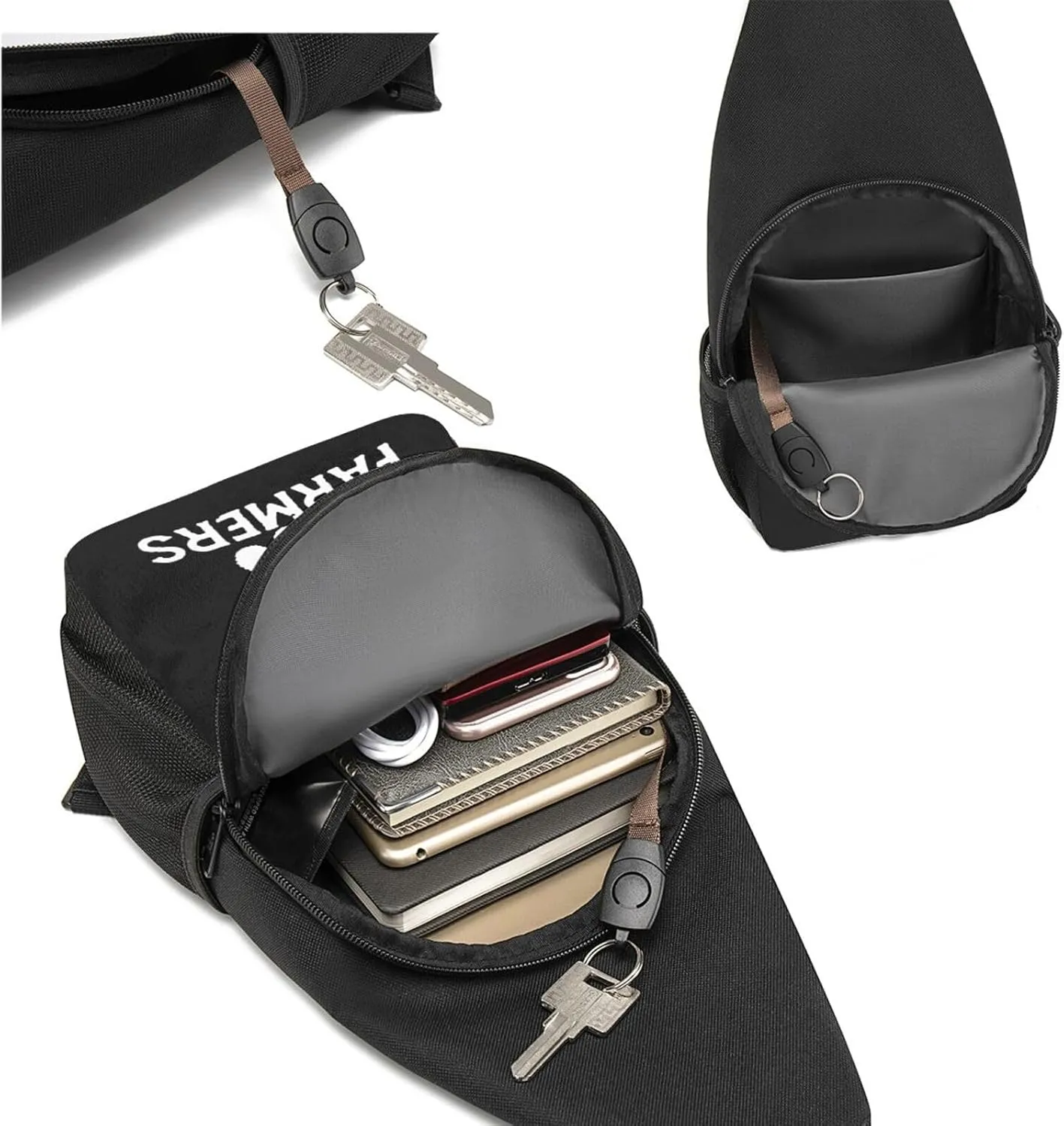 America Needs Farmers Chest Pack Leisure Shoulder Crossbody Chest Bag