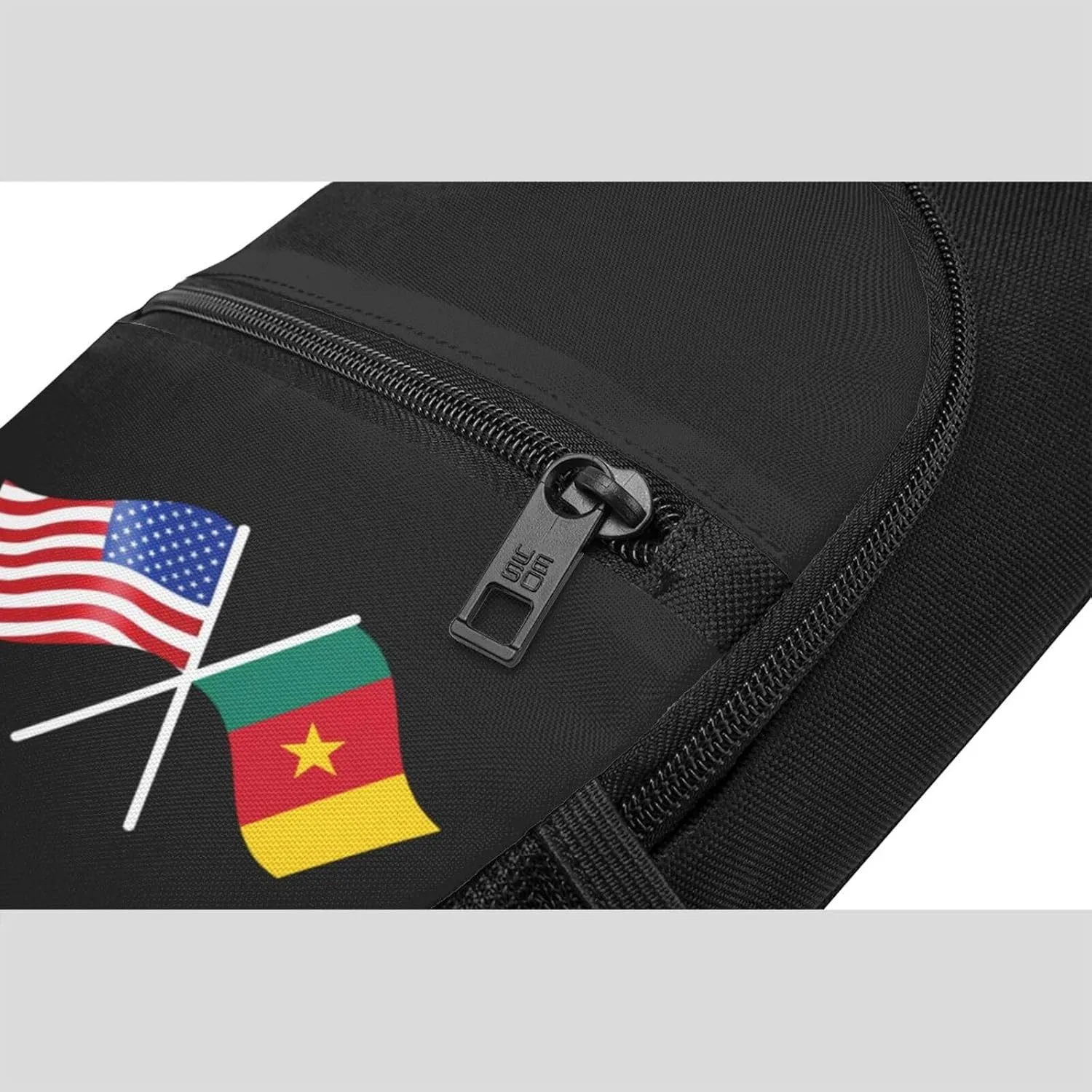 American And Cameroon Flag Chest Pack Leisure Shoulder Crossbody Chest Bag