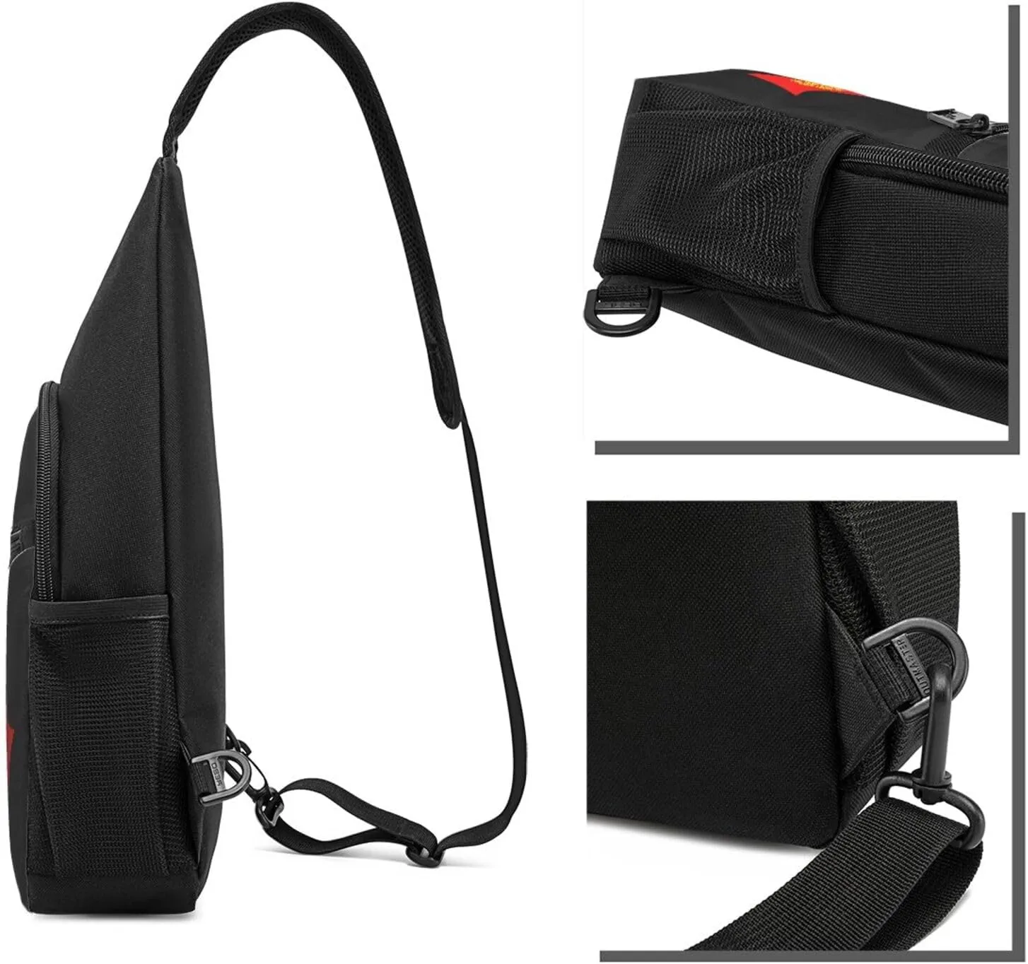 American And Kyrgyzstan Flag Chest Pack Leisure Shoulder Crossbody Chest Bag