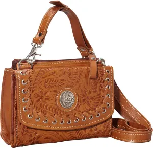 American West Texas 2 Step Grab-and-Go Combination Bag Shoulder Bag Golden Tan One Size