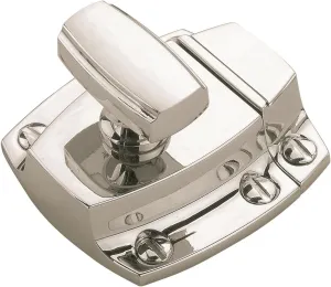 Amerock | Cabinet Latch | Polished Nickel | 1-7/8 inch (48 mm) Length | Highland Ridge | 1 Pack | Cabinet Hardware