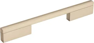 Amerock | Cabinet Pull | Silver Champagne | 6-5/16 inch (160 mm) Center to Center | Separa | 1 Pack | Drawer Pull | Drawer Handle | Cabinet Hardware