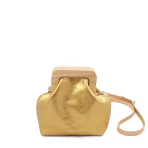 ANGOLO BAG SMALL METALLIC   Gold